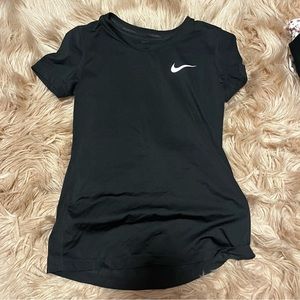 Nike womens dri fit tee shirt black size M